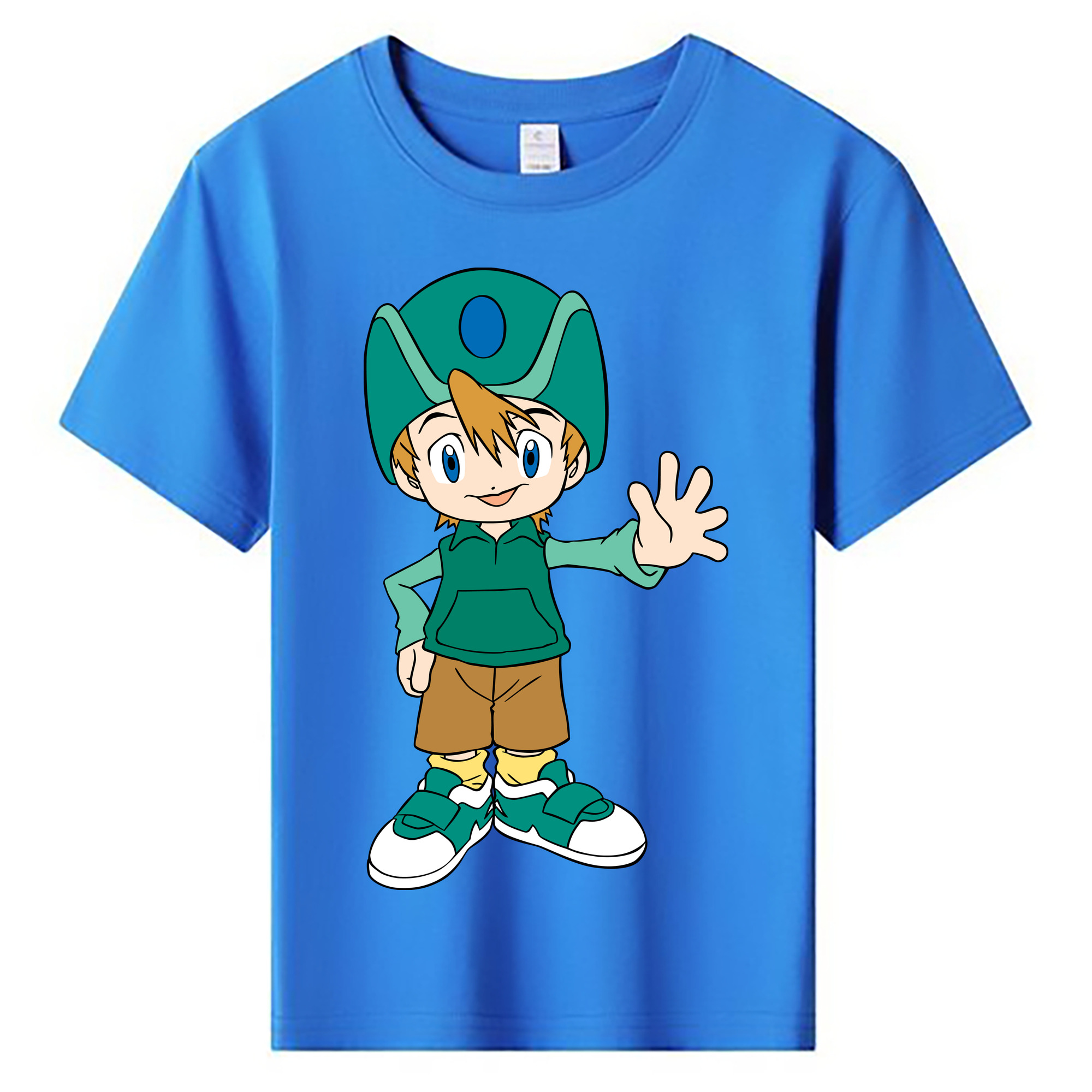 （画像用） Digimon デジタルモンスター/デジモン 綿100％キッズTシャツ（フロントプリント）